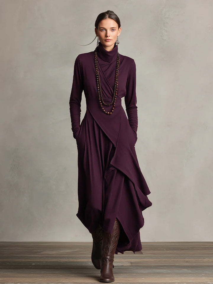 Eleonora · Vestido largo drapeado