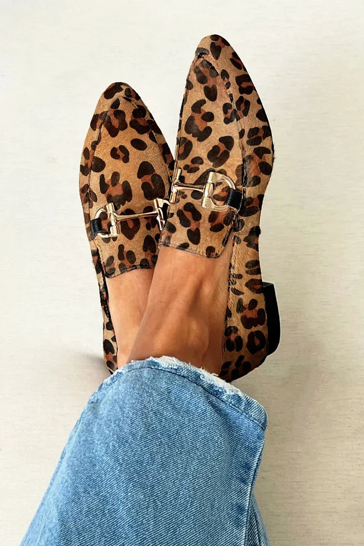 Gia - Mocasines elegantes leopardo