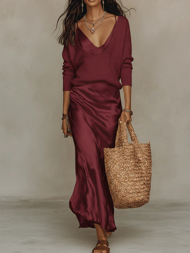 Julia | vestido satinado