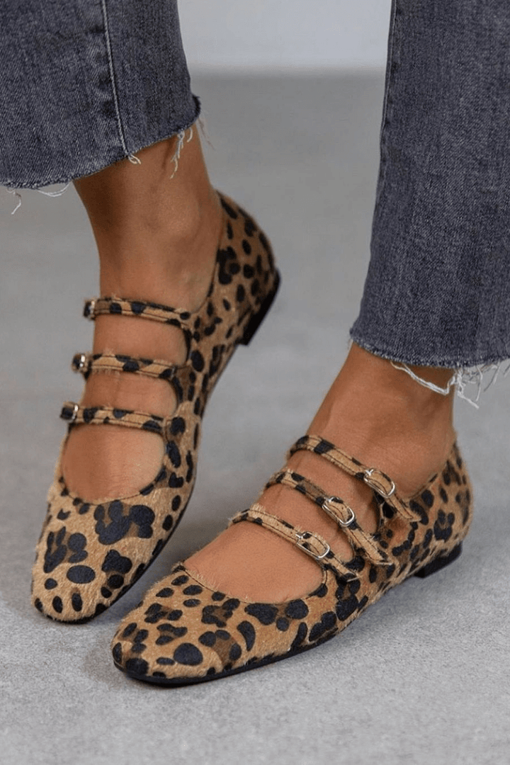 Angelie - Zapatos estampado leopardo