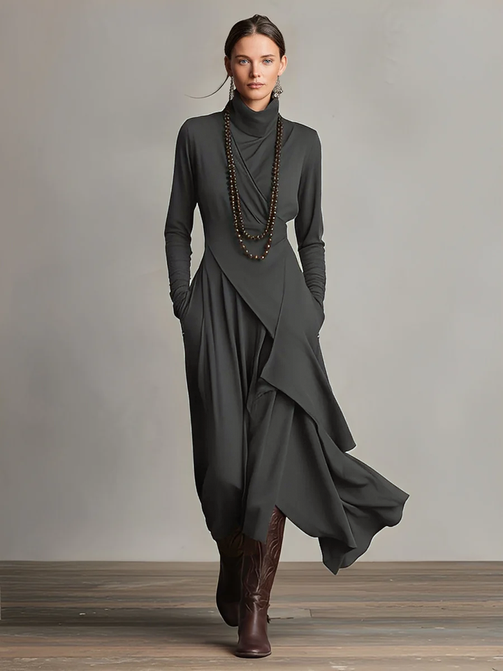 Eleonora · Vestido largo drapeado