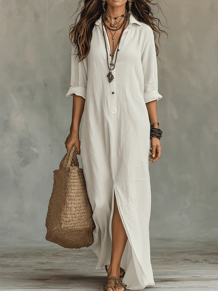 Soline | vestido lungo con botones