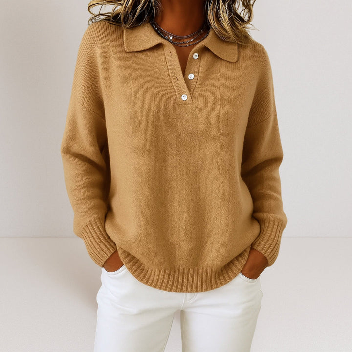 Olivia™ | Suéter de punto suave con cuello