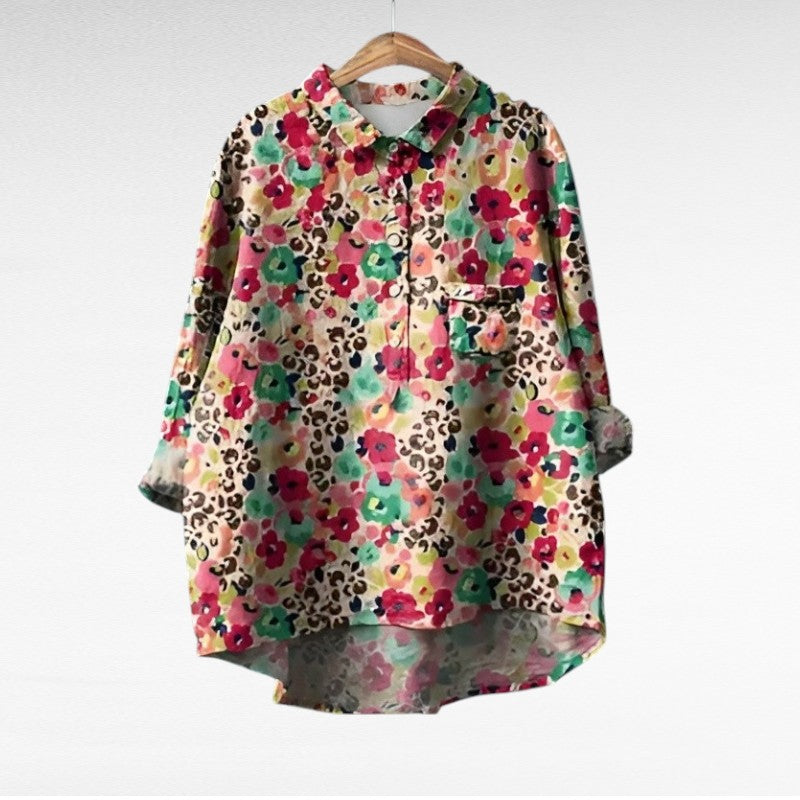 Noémie | elegante blusa de verano de lino