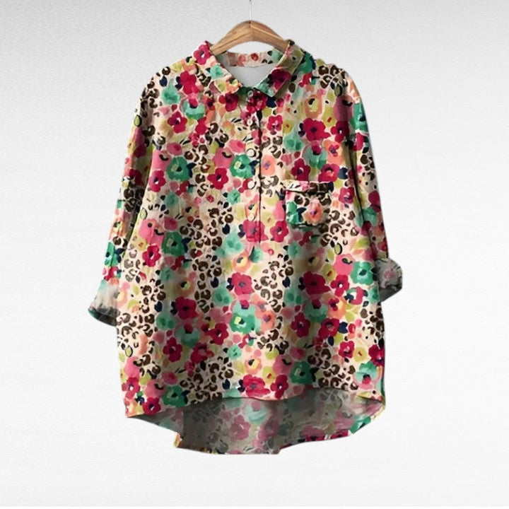 Noémie | elegante blusa de verano de lino