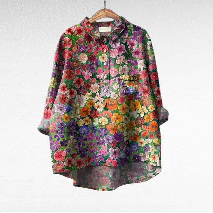 Thérèse | elegante blusa de verano de lino