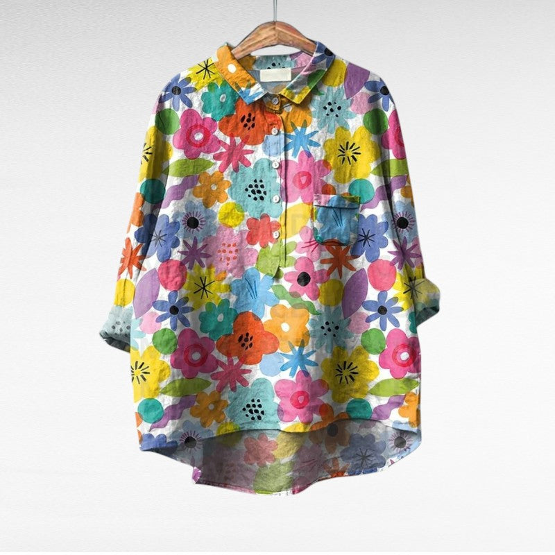 Thérèse | elegante blusa de verano de lino