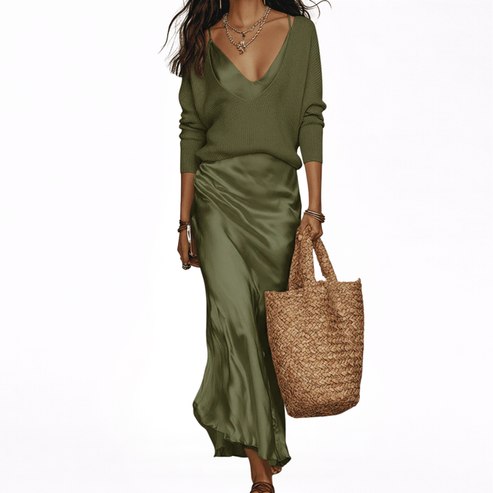 Julia | vestido satinado