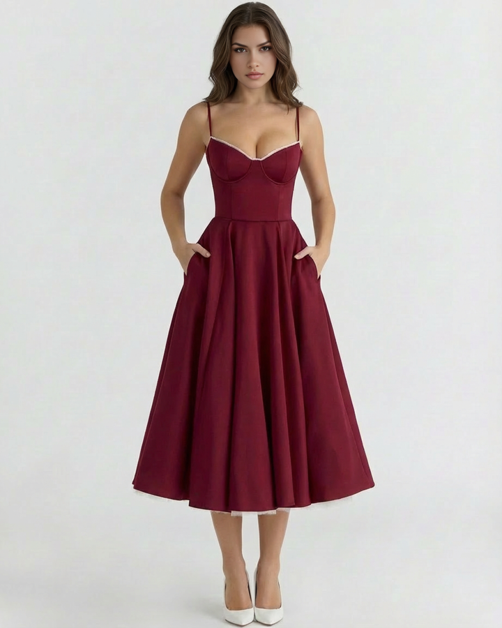 Selene | Falda midi vaporosa