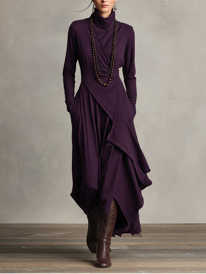 Eleonora · Vestido largo drapeado
