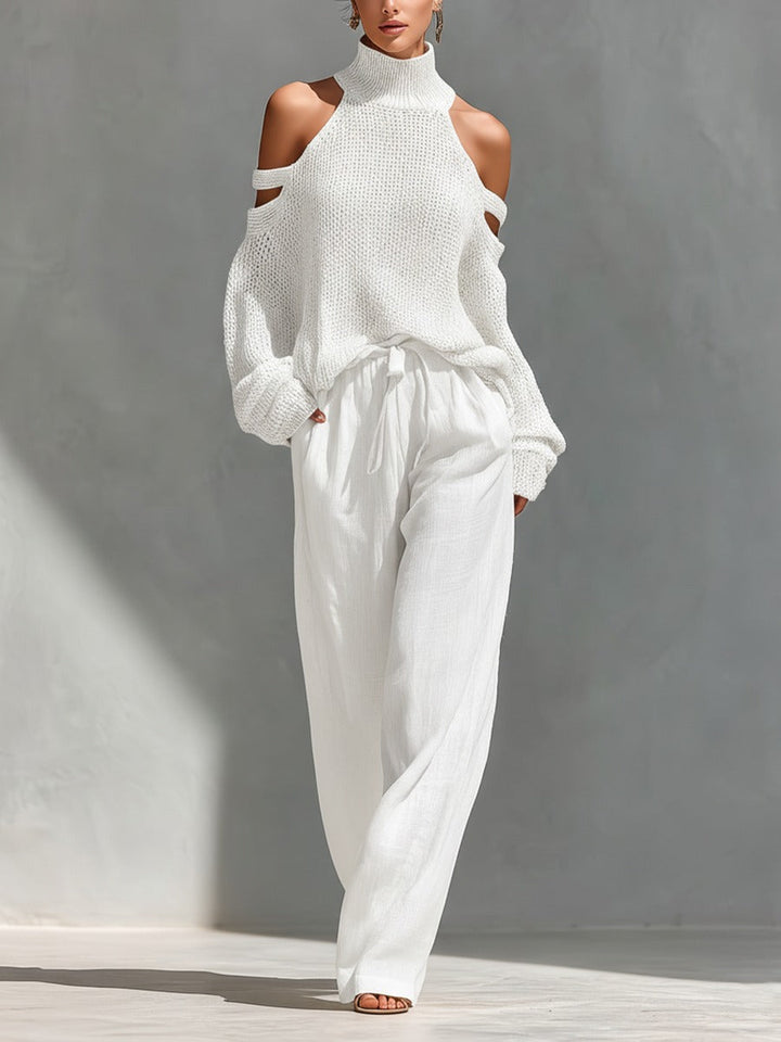 Camilla · Conjunto de punto y lino con diseño moderno