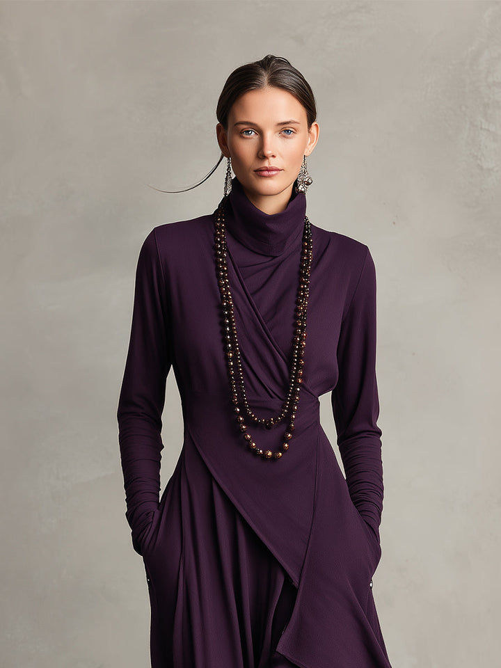 Eleonora · Vestido largo drapeado