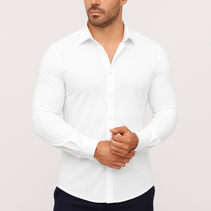 Camisa elástica Azzurro