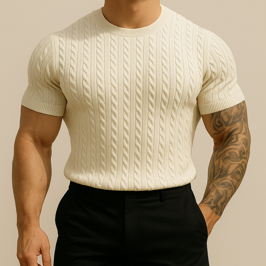 Top de punto veraniego slim fit para hombre