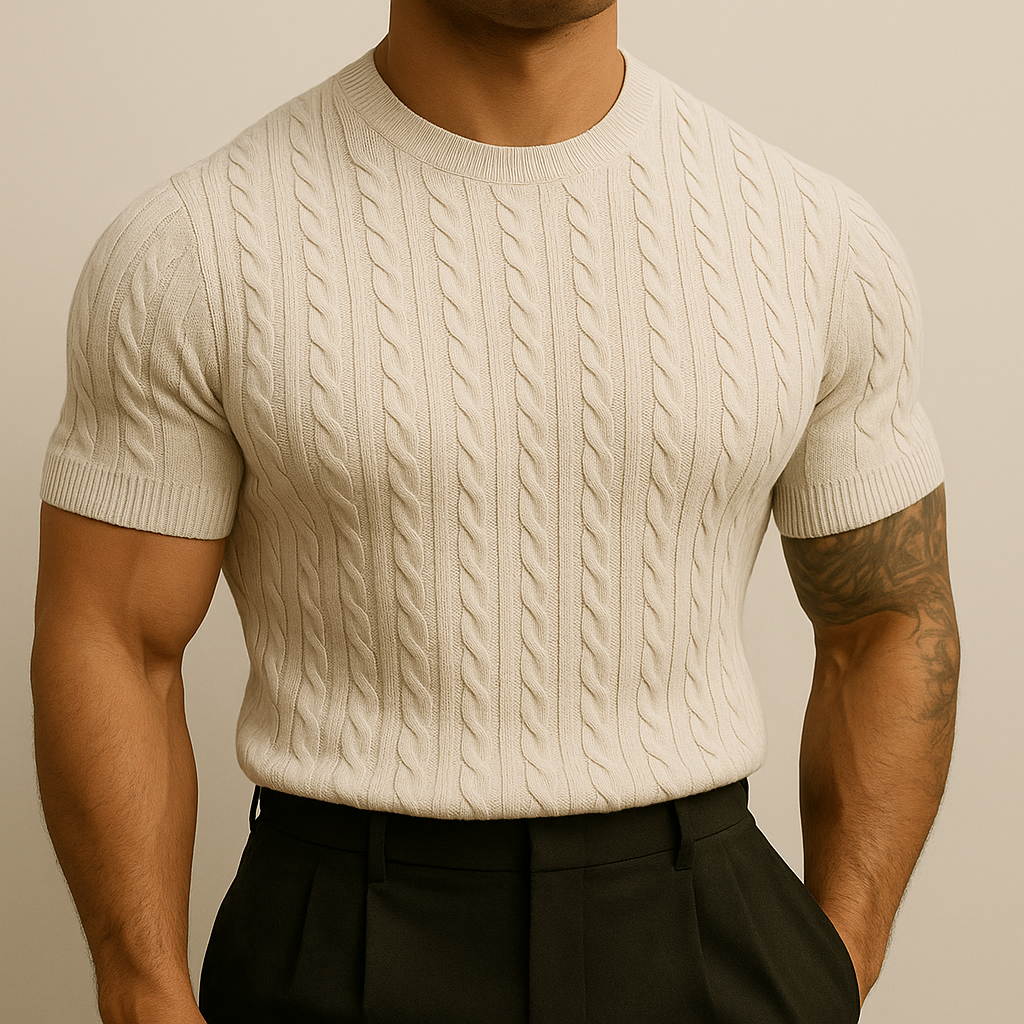 Top de punto veraniego slim fit para hombre