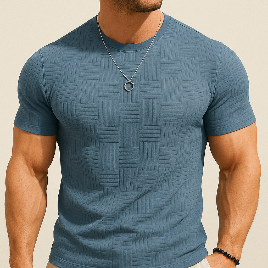 Camiseta deportiva de rizo para verano para hombre