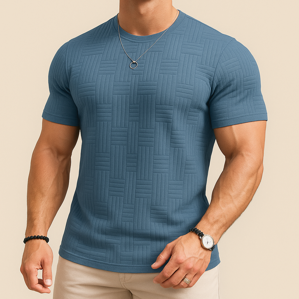 Camiseta deportiva de rizo para verano para hombre