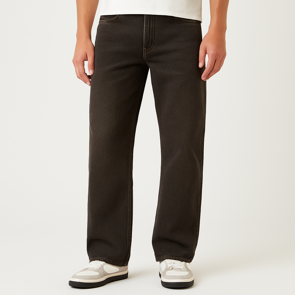 Jeans Blake extreme baggy marrón sobreteñido