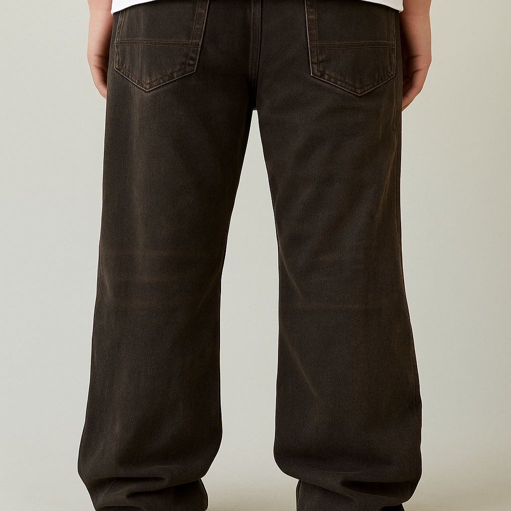 Jeans Blake extreme baggy marrón sobreteñido