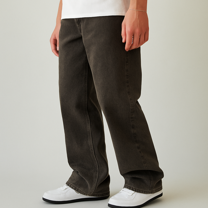 Jeans Blake extreme baggy marrón sobreteñido