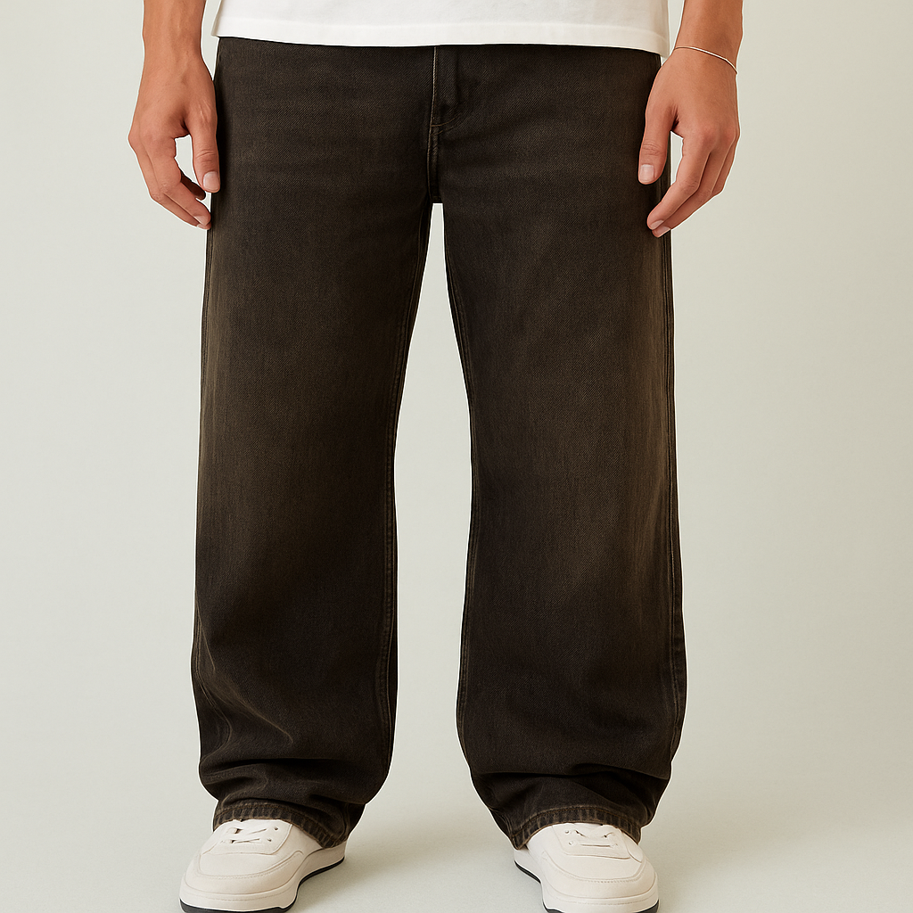 Jeans Blake extreme baggy marrón sobreteñido