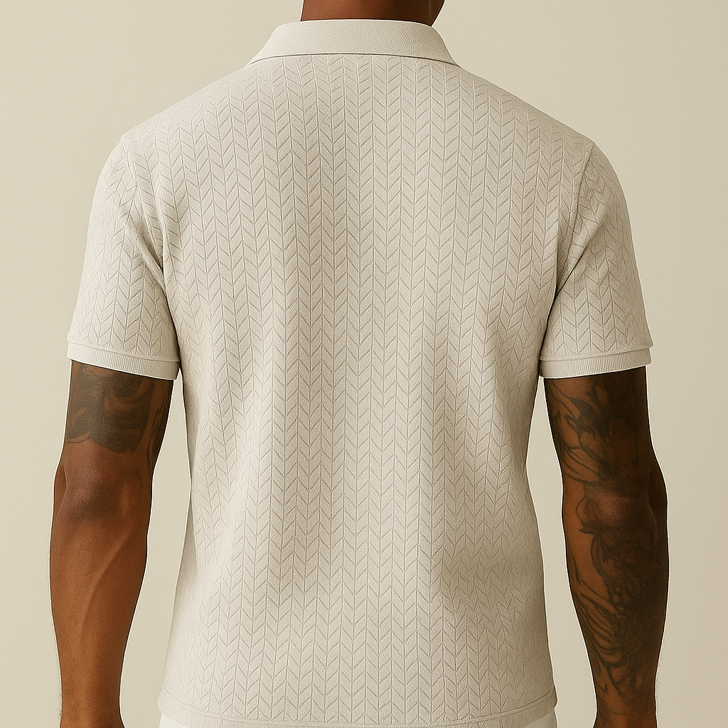 Polo para hombre con cuello de solapa moderno