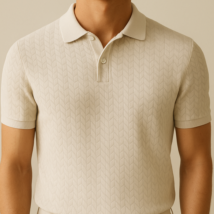Polo para hombre con cuello de solapa moderno
