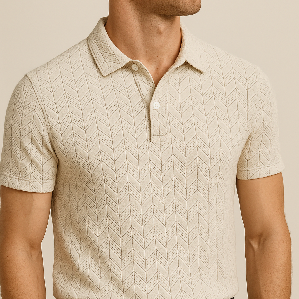Polo para hombre con cuello de solapa moderno