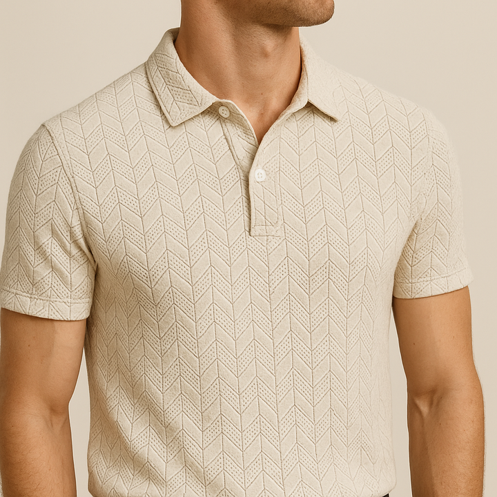Polo para hombre con cuello de solapa moderno