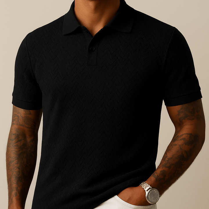Polo para hombre con cuello de solapa moderno