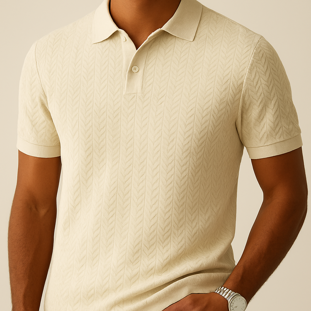 Polo para hombre con cuello de solapa moderno