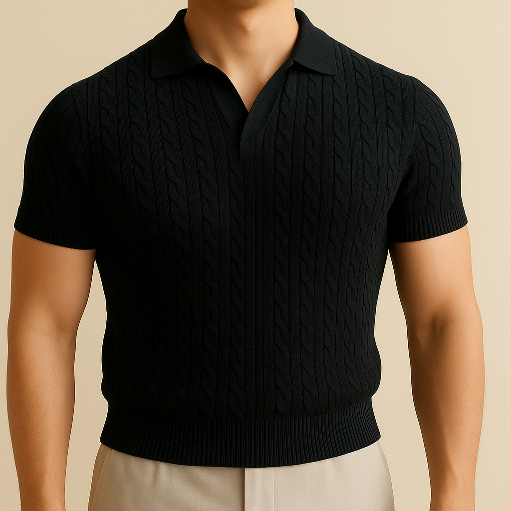 Camiseta para hombre estilo polo clásico