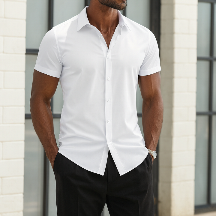 Camisa de vestir elástica tailored fit