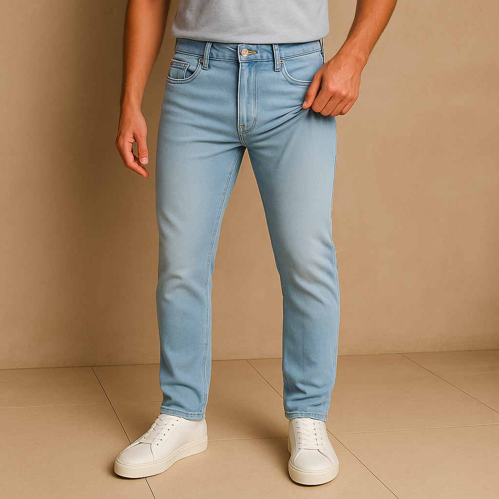 Jeans slim straight flex stretch para hombre