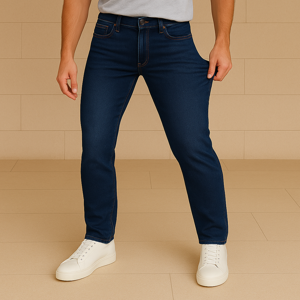 Jeans slim straight flex stretch para hombre