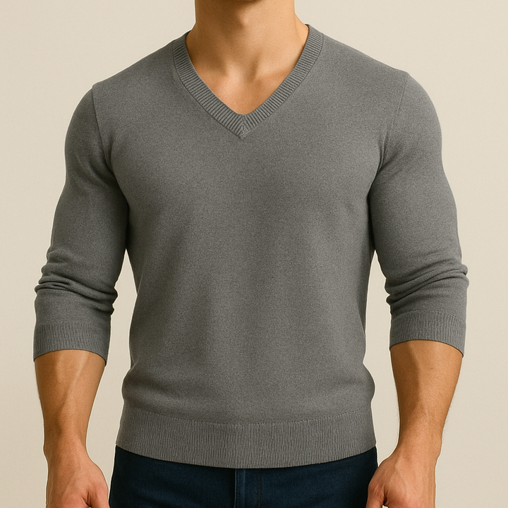 James - jersey suave de cuello en V para hombre