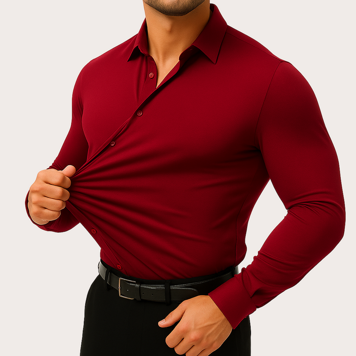 Camisa elástica Azzurro