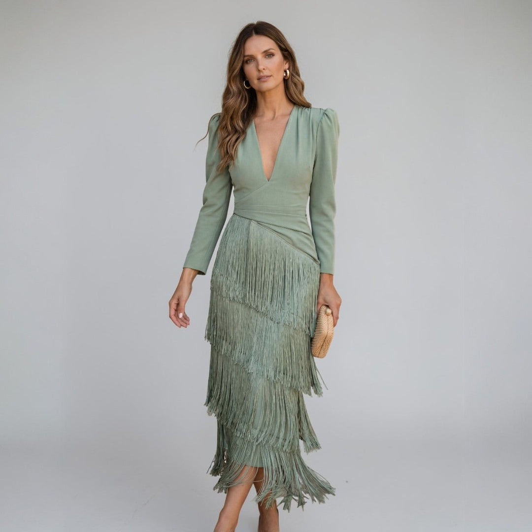 Sofia | vestido con flecos
