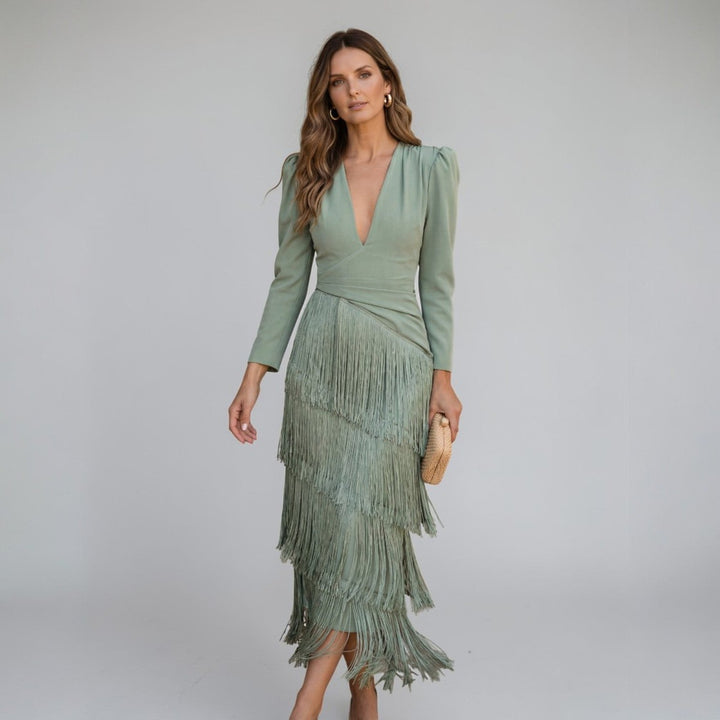 Sofia | vestido con flecos