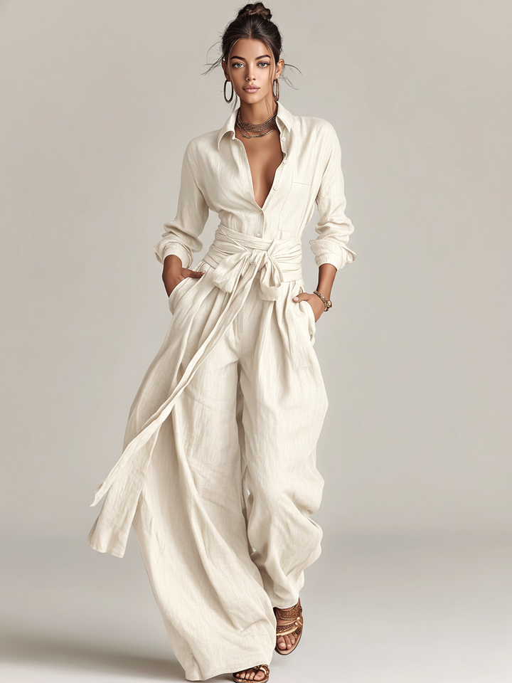 Francesca | Tuta elegante de lino