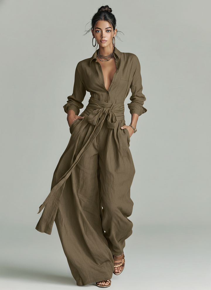 Francesca | Tuta elegante de lino