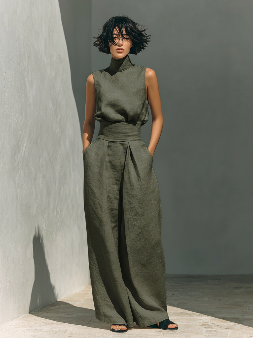 Giulia | conjunto de lino minimalista