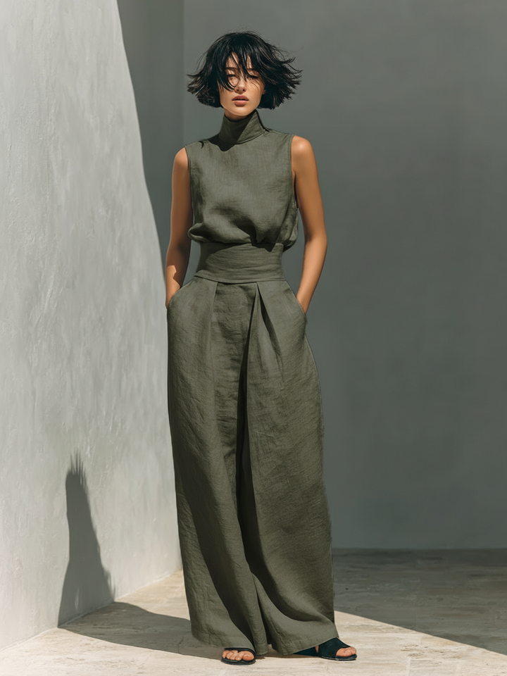 Giulia | conjunto de lino minimalista
