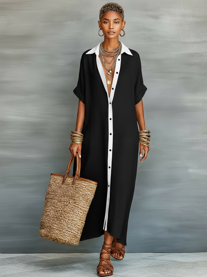 Vittoria | vestido camisa de lino
