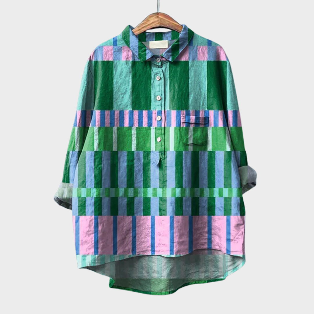 Ámbar | elegante blusa de verano de lino