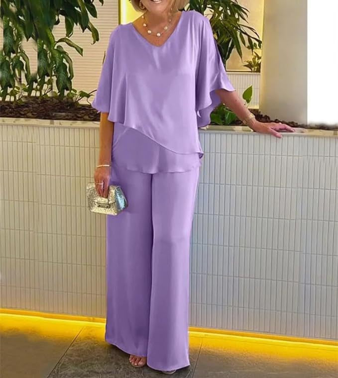 Martha - Conjunto cómodo con pernera ancha
