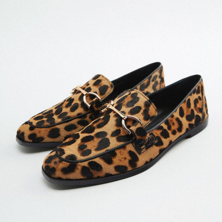 Adrianna - Mocasines leopardo audaz