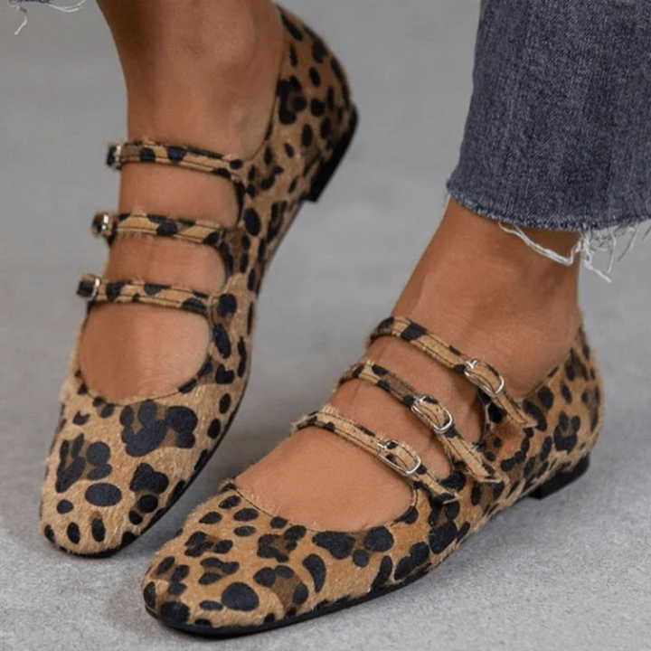 Angelie - Zapatos estampado leopardo