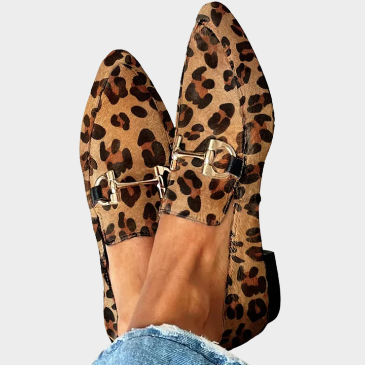 Gia - Mocasines elegantes leopardo
