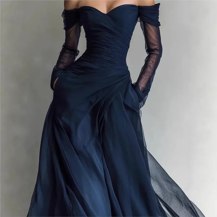 Eleonora · Vestido largo con hombros descubiertos